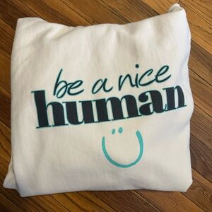 White Graphic Sweater